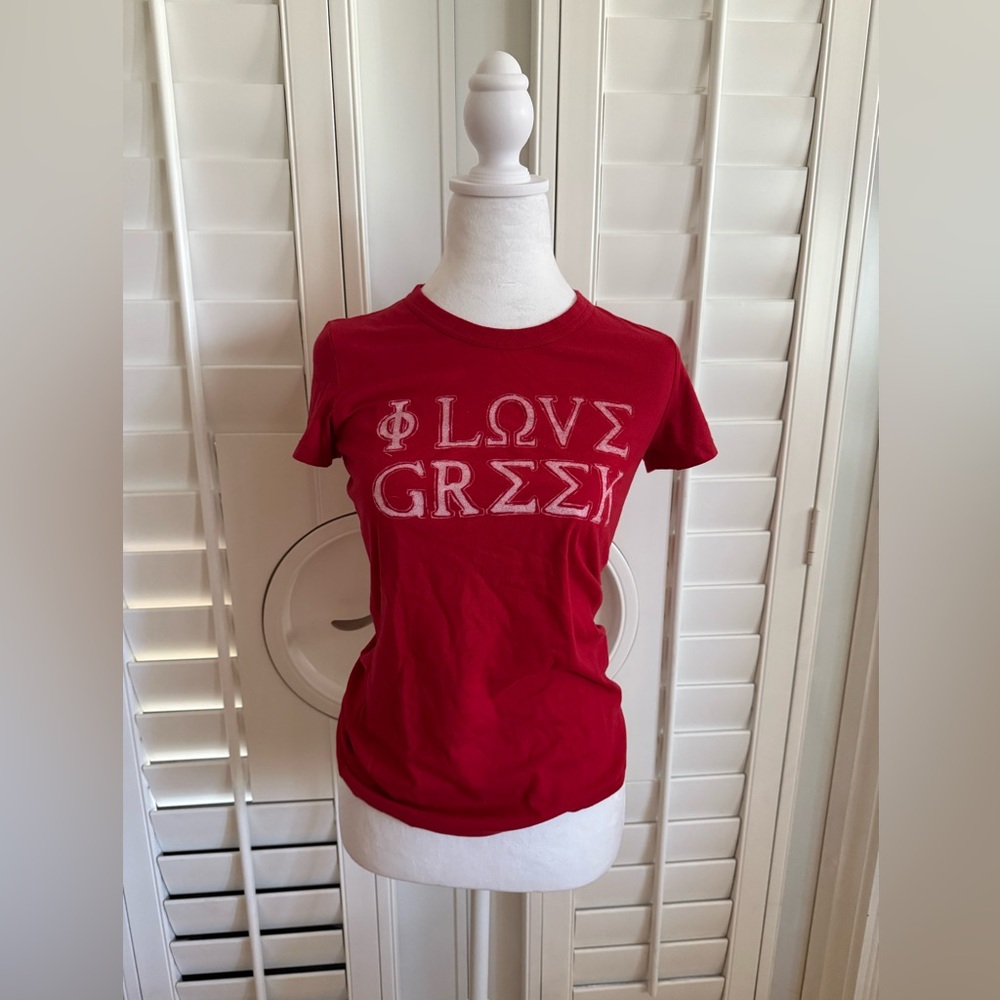 A+F I Love Greek Shirt
